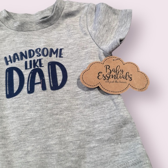 Gray Baby Essentials 'Handsome Like Dad' Onesie - Picture 3 of 5